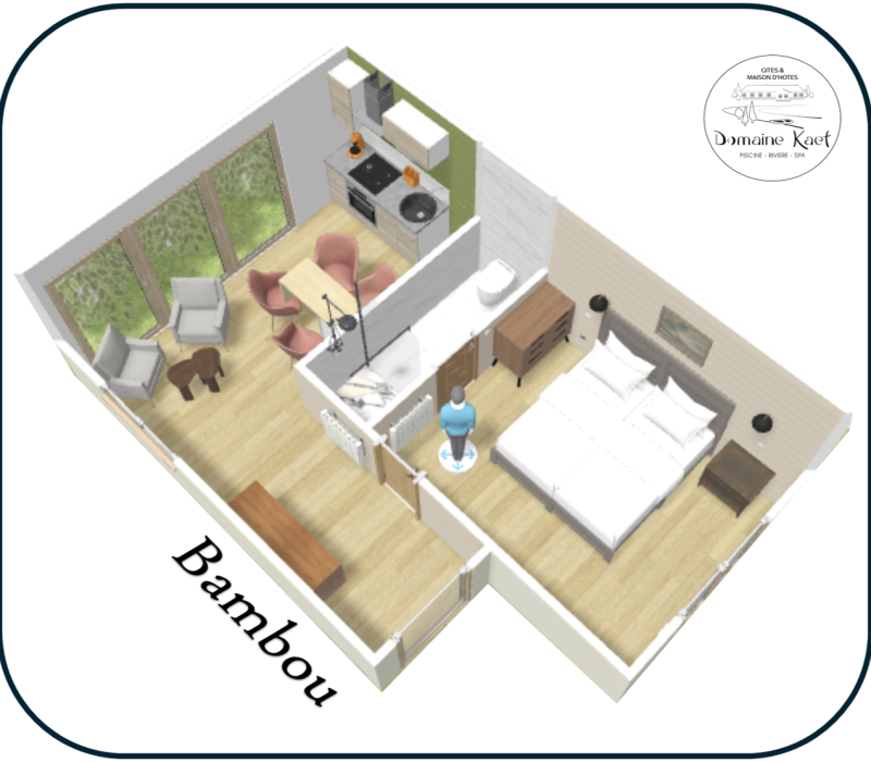 Domaine Kaet - gîte Bambou - plan